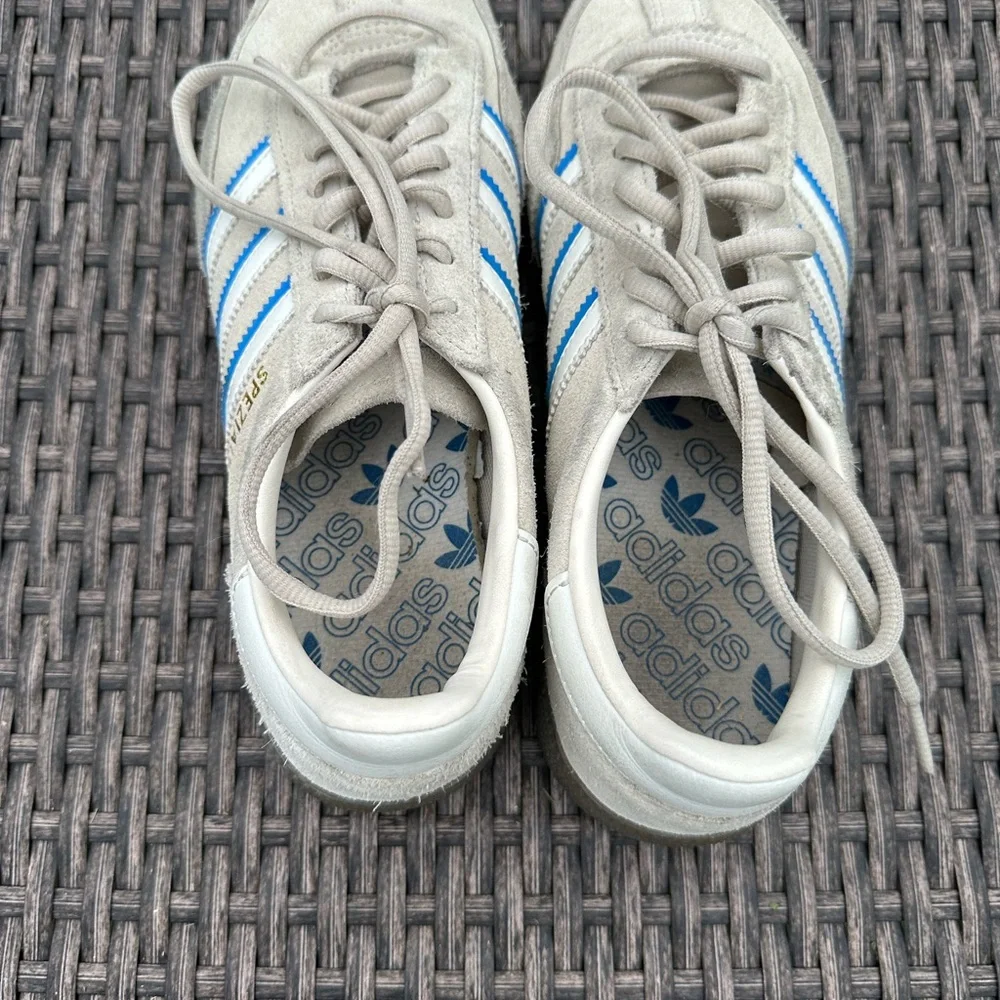 Adidas Gray and Blue Retro Handball Spezial Sneakers - Picture 4 of 7